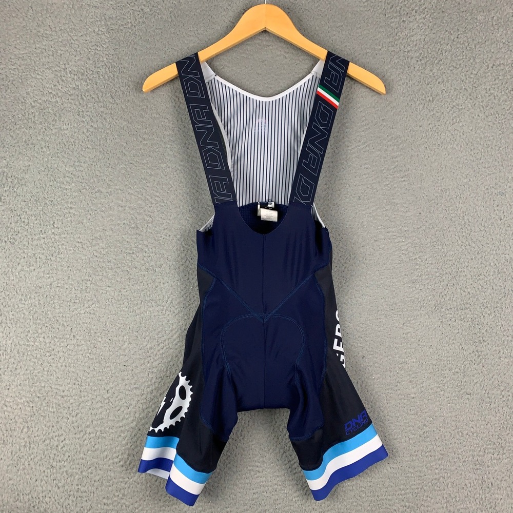 DNA Cycling Bib Shorts Adult Medium M Navy Blue Padded Road Bike Bicycle Shorts